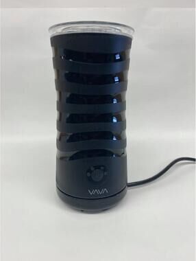 VAVA Electric Milk Frother with Detachable Base - Black New Tested in Open Box